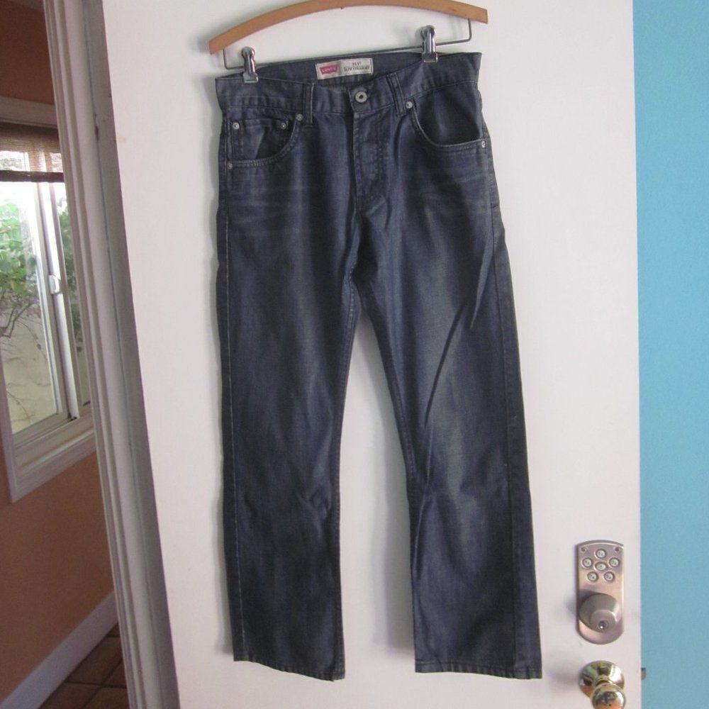 Levis 513 Boys 16  / Unisex Denim Jeans Slim Straight Cut 28 X 28  Straight Leg